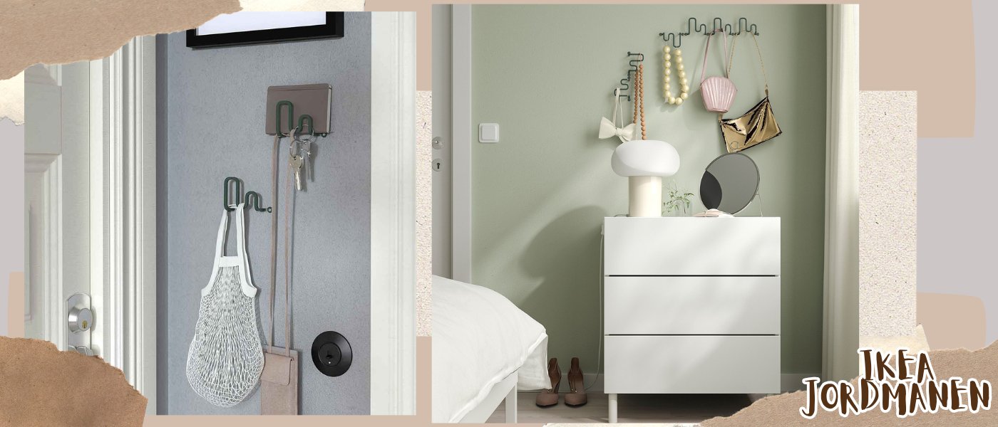 ست 2 عددی قلاب آویز ایکیا مدل IKEA JORDMANEN